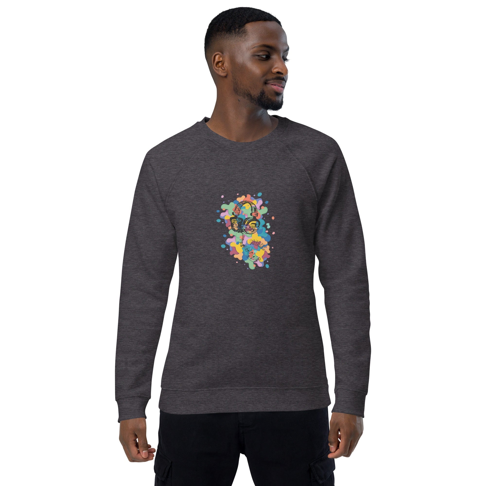 Unisex organic sweatshirt/Music-Colors