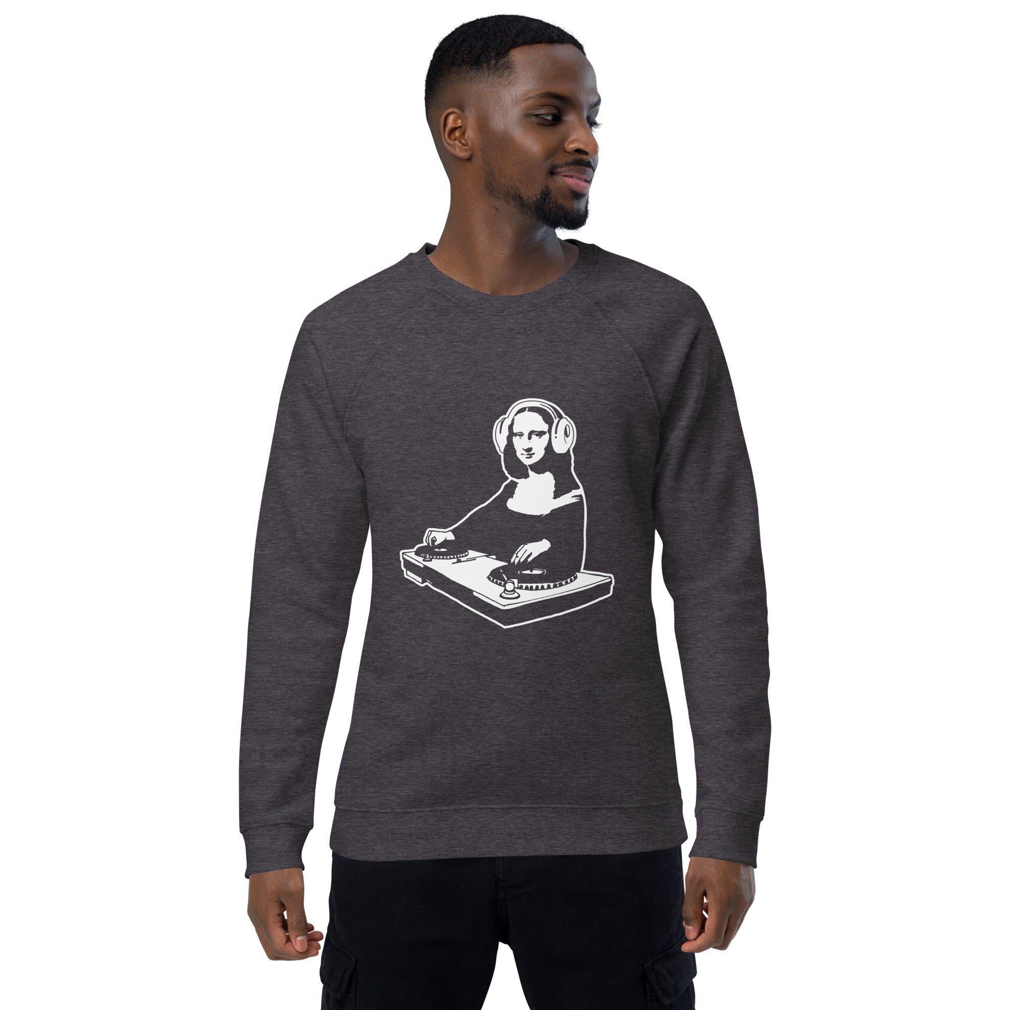 Unisex organic sweatshirt/Mona-Lisa-DJ