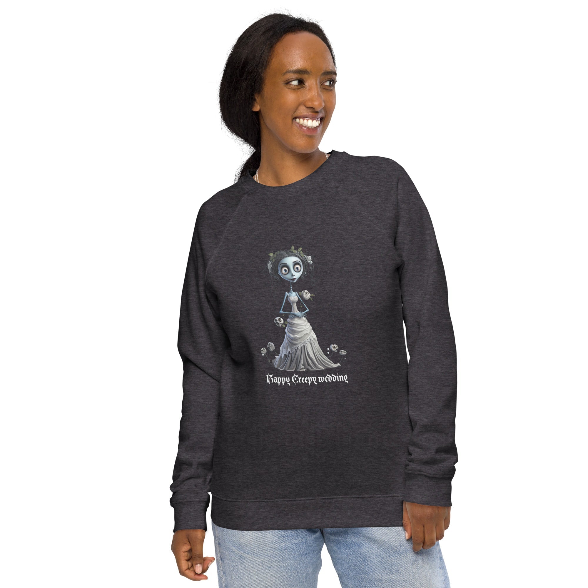 Unisex Organic Sweatshirt/Happy-Creepy-Wedding