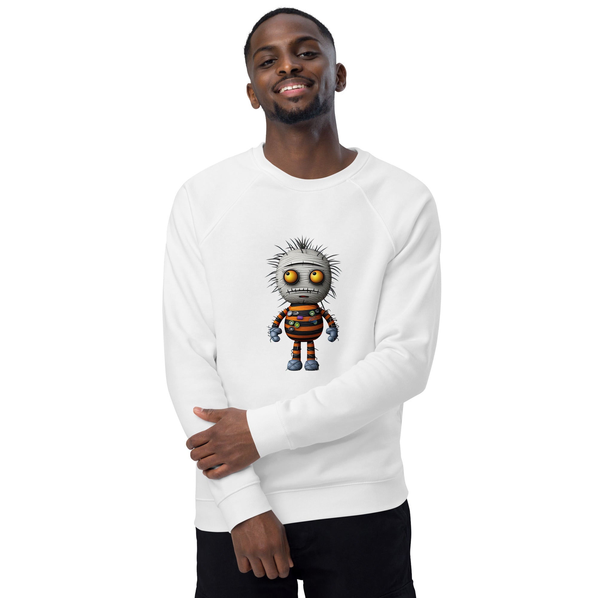 Unisex Organic Sweatshirt/Funny-Creepy-Doll