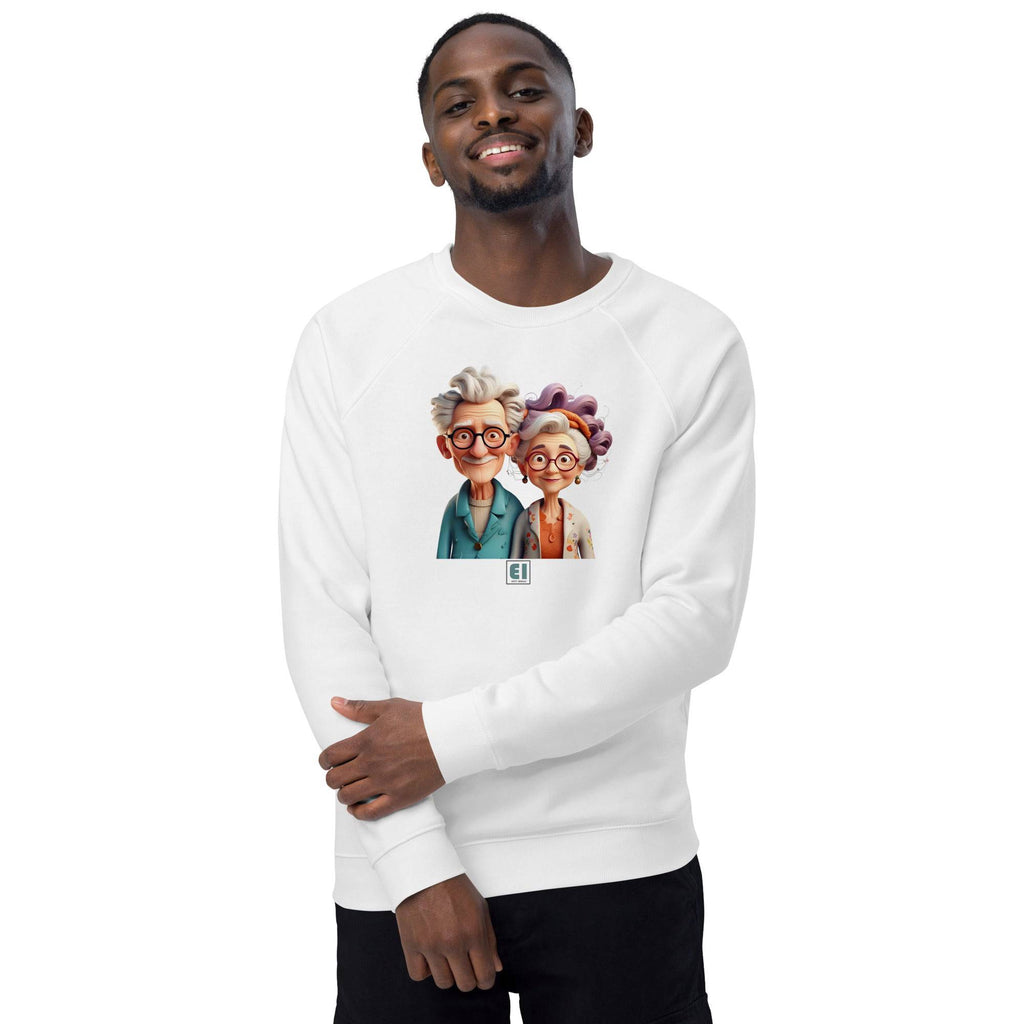 Unisex organic sweatshirt/Grandparents-Portrait