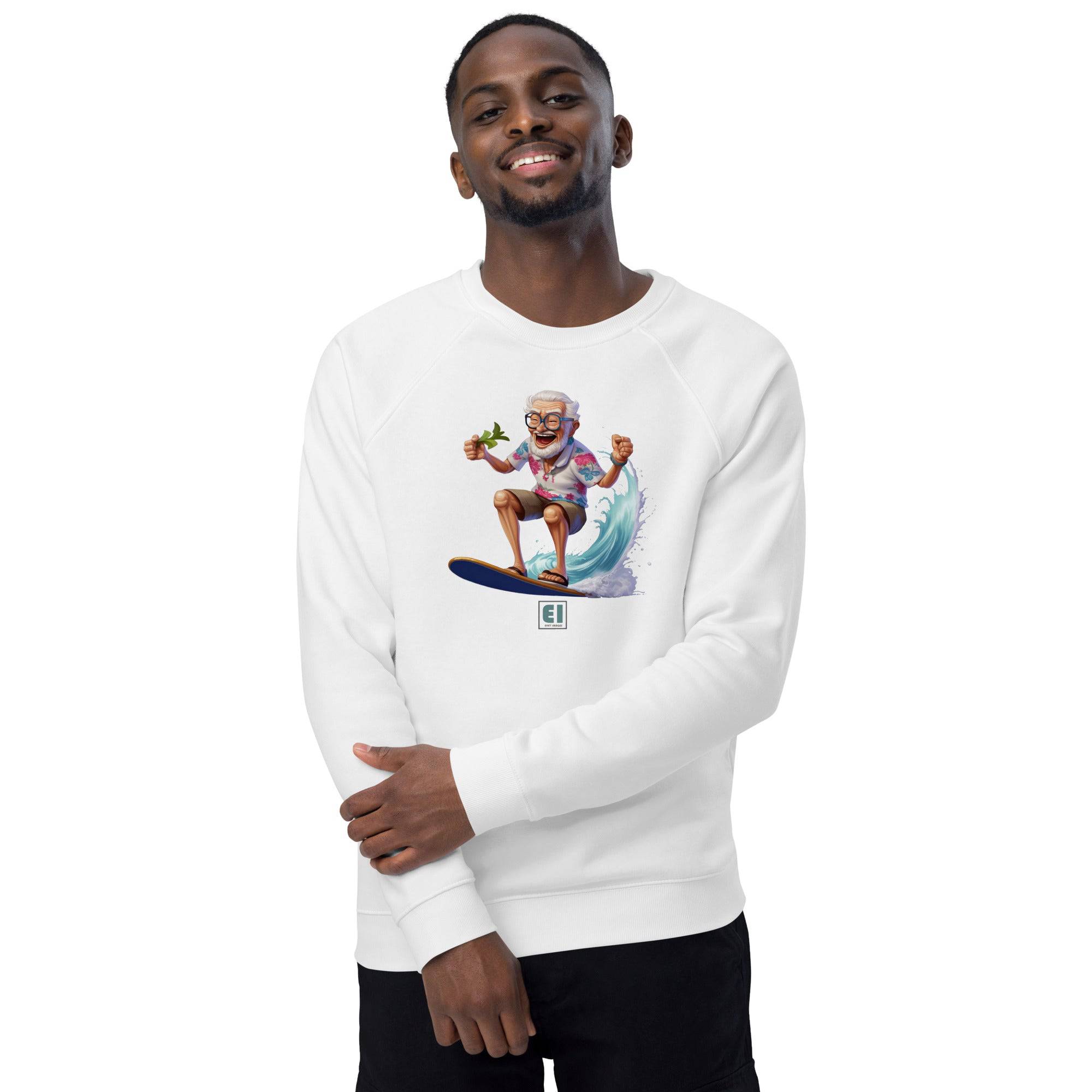 Unisex organic sweatshirt/Grandpa-Surfin