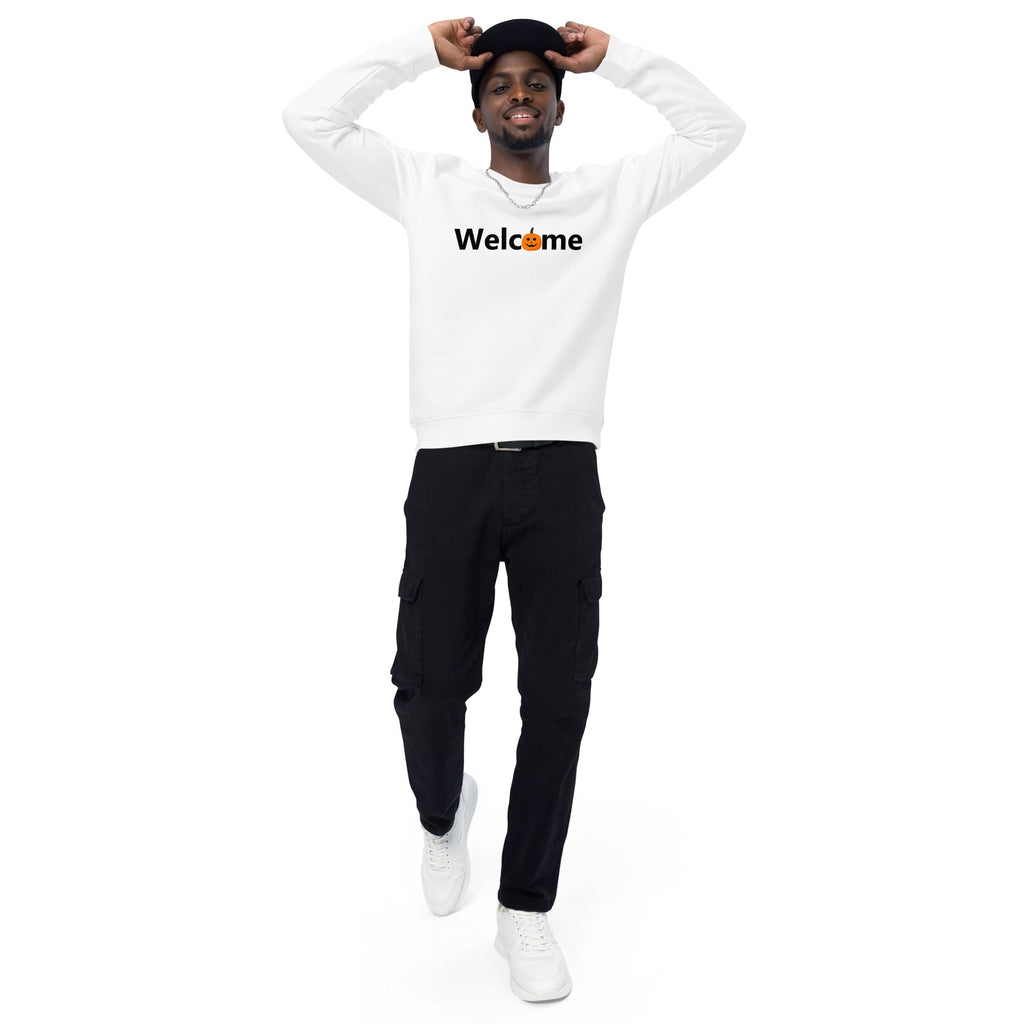 Unisex Organic Sweatshirt/Welcome-Halloween