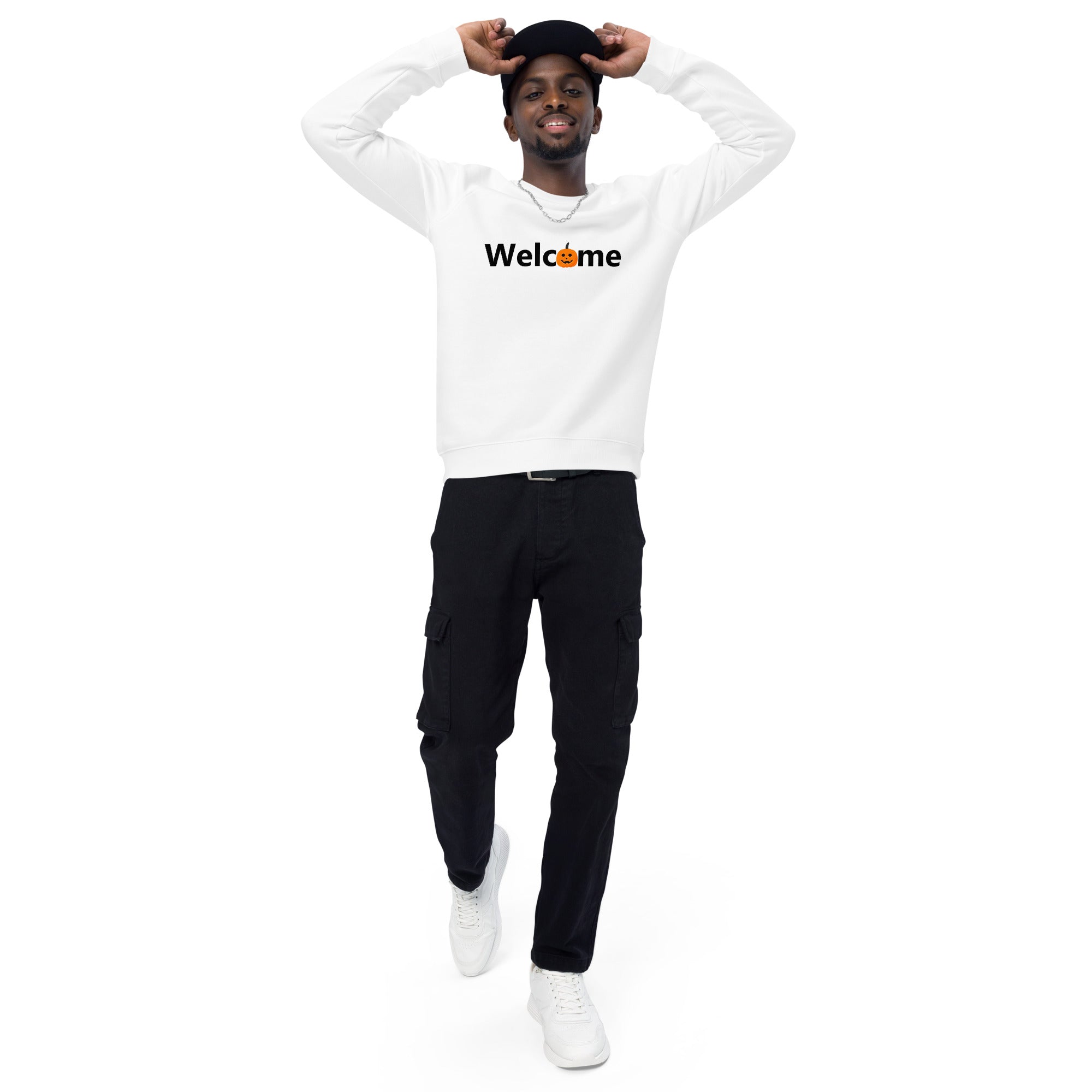 Unisex Organic Sweatshirt/Welcome-Halloween