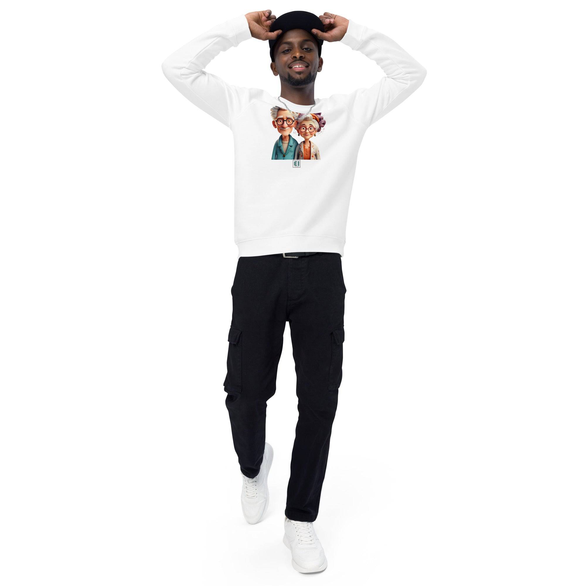 Unisex organic sweatshirt/Grandparents-Portrait