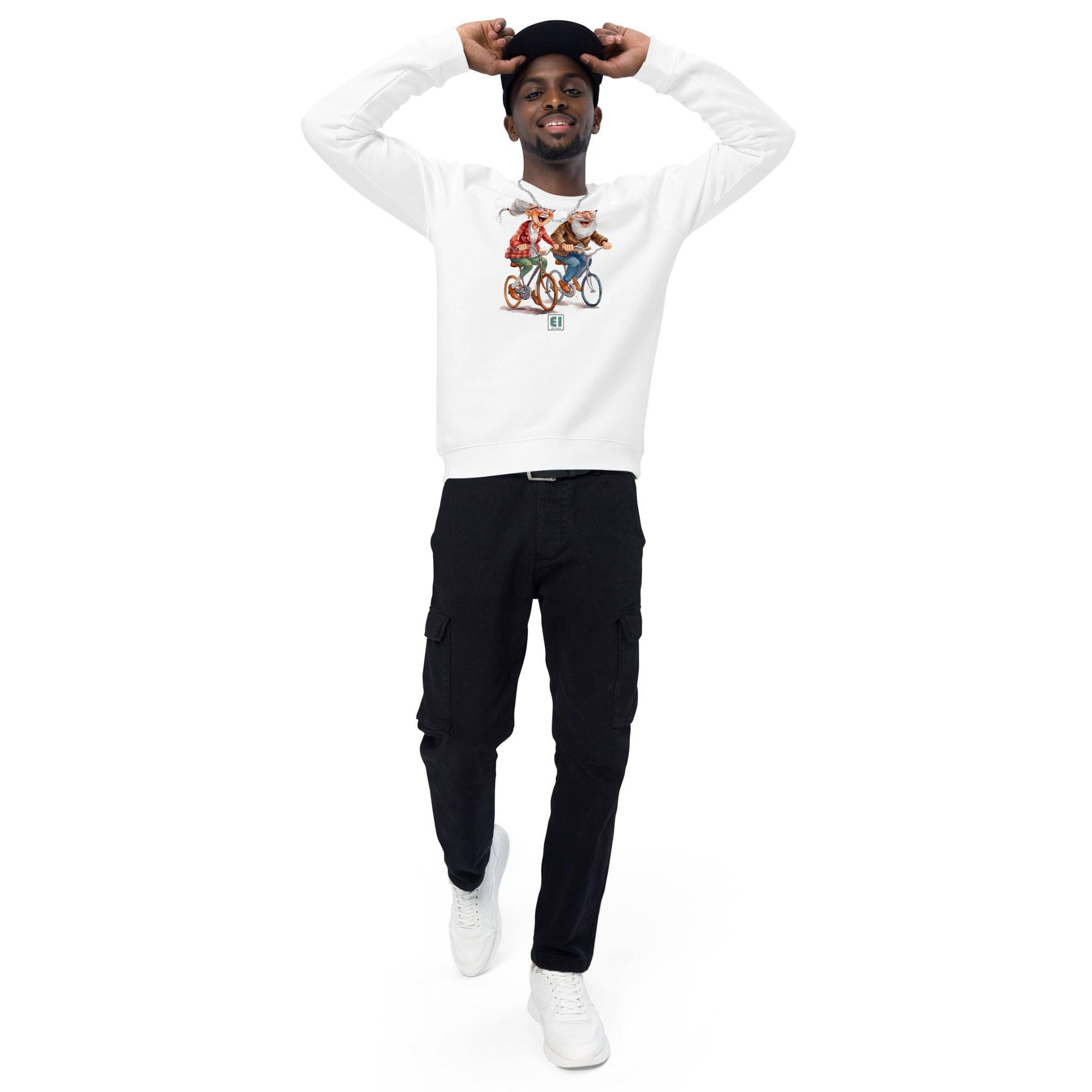Unisex organic sweatshirt/Grandparents-Cycling