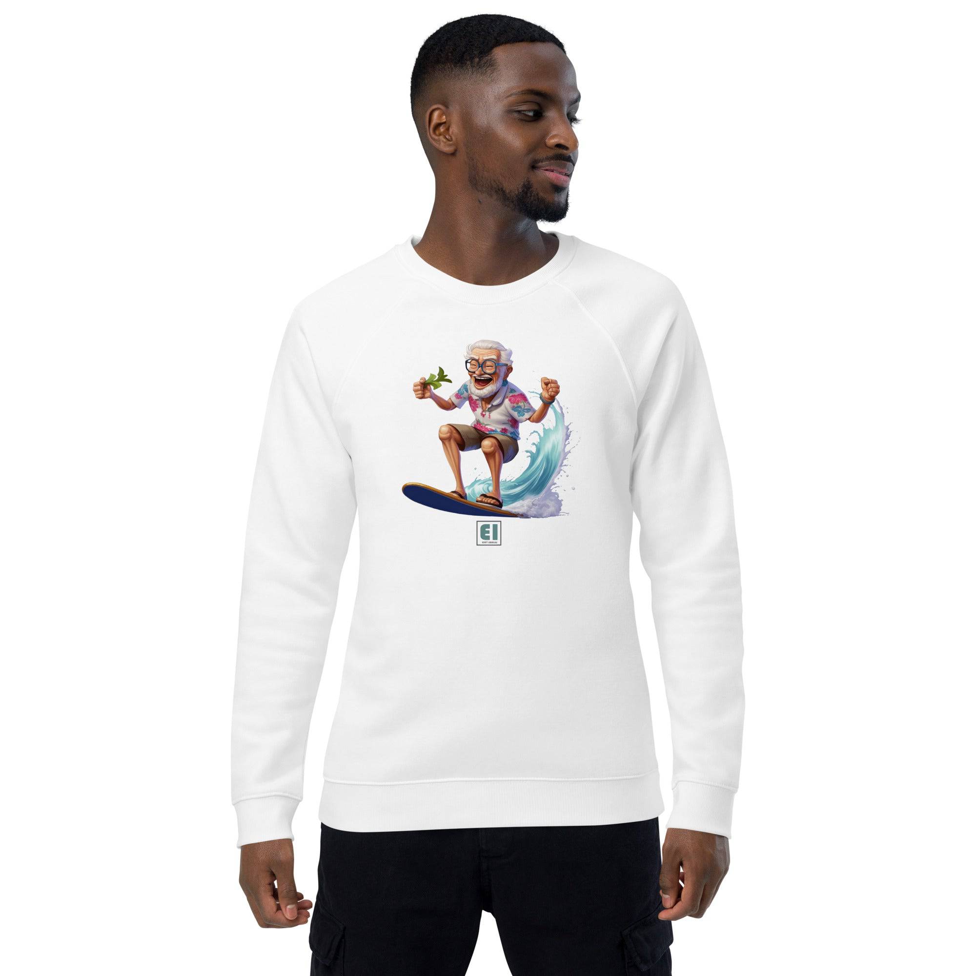 Unisex organic sweatshirt/Grandpa-Surfin